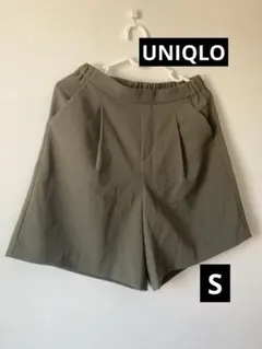 【着用少】ユニクロ　レディースキュロット　ハーフパンツ　Sのサムネイル