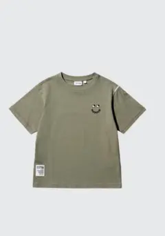 UNIQLO×アニヤハインドマーチ⭐︎オリーブ色 Tシャツ キッズ160cm