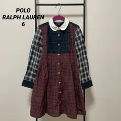 POLO RALPH LAUREN 長袖シャツワンピース　6