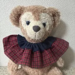 ファミリアチェック風　スタイ　よだれかけ　ファミリア風チェック　リバーシブル