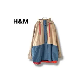 【エイチアンドエム】マウンテンパーカー　フード　カジュアル　カラフル　L