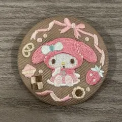サンリオ　キャラクターズ　刺繍缶バッチ3　マイメロディ
