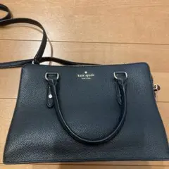 値下げ【美品/人気】ケイトスペード オールレザー 2way トートバッグ 黒