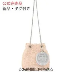 【新品】オペーク キキララ 巾着ミニショルダーバッグ ピンク スパンコール