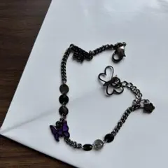 ANNA SUI 蝶と花のチャーム付きブレスレット