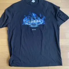 INFLATION 青い炎 グラフィック Tシャツ XXL