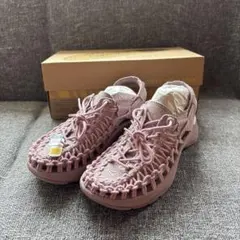 極美品☆KEEN UNEEK WK サンダル ピンク ウェッジソール ウィメンズ 
