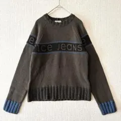 IceJeans/ロゴ入り ニットセーター イタリア製 M