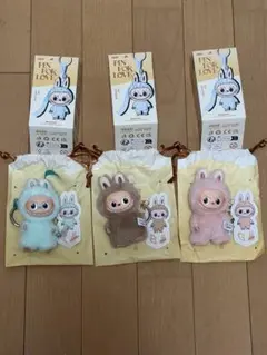 POP MART THE MONSTERSぬいぐるみペンダント 3個セッ