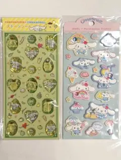 【正規品】シナモロール ポムポムプリン ストーンシール マシュマロステッカー