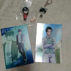 ブルーロック 糸師凛 ブルロ フィギュア アクキー ポストカード 4点セット