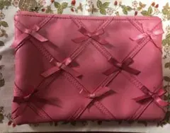 Maison de FLEUR メゾンドフルール　リボン　ポーチ　化粧　ピンク