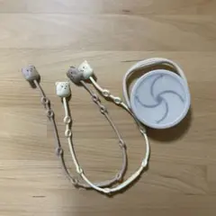ストラップ2本とスナック容器　くまデザイン