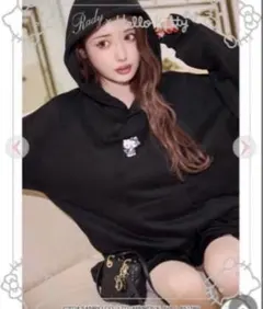 【みーちゃんさま】Rady Hello Kitty フーディ 黒F みーちゃんさま】Rady Hello Kitty フーディ 黒F - メルカリ