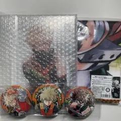 ヒロアカ 爆豪勝己 megaフィギュア 缶バッジ 大判タオル まとめ売り