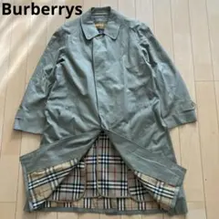 Burberrysバーバリー　ステンカラーコート　ライナー付　チェック　カーキ