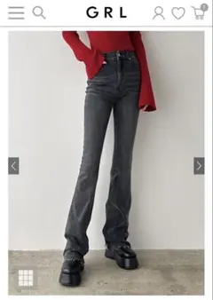 y様専用GRL ストレッチフレアデニムパンツ cu532