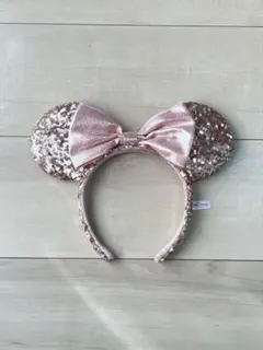 ミニーマウス風スパンコールカチューシャ