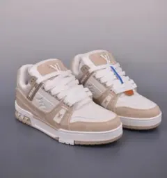 Louis Vuitton スニーカー ベージュ ホワイト