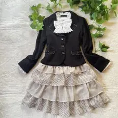 BeBe べべ 120 3点セット ジャケット ジャンパースカート ブラウス