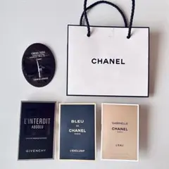 【値下げ★】シャネル ジバンシイ 香水３個まとめ売り ショッパー・サンプル付き