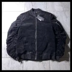 00s archive 短丈 コーデュロイ ボンバージャケット 黒　Y2K