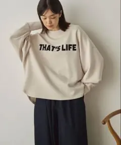 新品 SansSouci 34+ サンスーシ ソフトダンボールニットプルオーバー