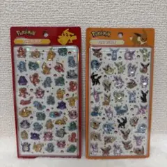 韓国限定 ポケモン 3Dシール ステッカー 2枚セット③