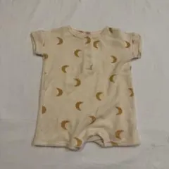 organiczoo o~z 三日月柄 ロンパース 0-6m