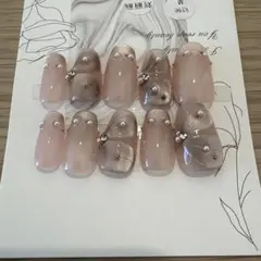 花柄マグネット　ネイルチップ　チップ用シール付のサムネイル