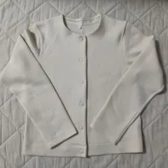 無印良品　二重編みスウェットカーディガン　Ｓ　アイボリー