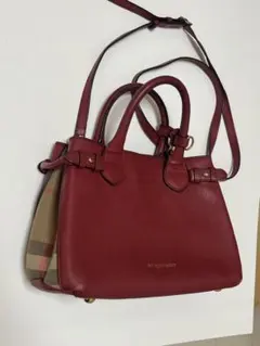 【美品】Burberry ショルダーバッグ 2way ノバチェック バナーバッグ