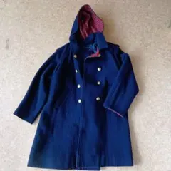 FAMILIAR フード付きウールコート 130