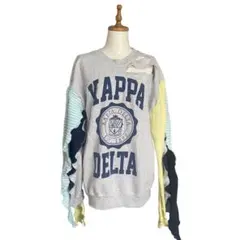 リメイク古着 メロウ加工 スウェット 異素材 変形スリーブ