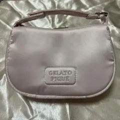 GELATO PIQUE サテンポーチ ピンク