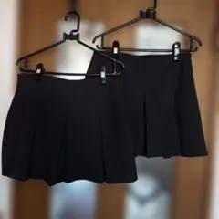 ミニスカパン　2点セット　黒のサムネイル