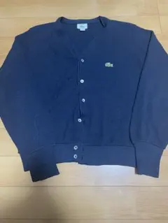 Lacoste ネイビー カーディガン Mサイズ　古着