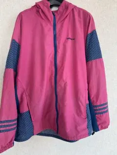 adidas neo ウィンドブレーカー ピンク ドット