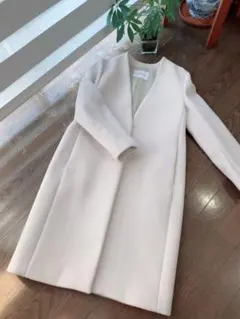 「美品」green label relaxing ノーカラーコートM