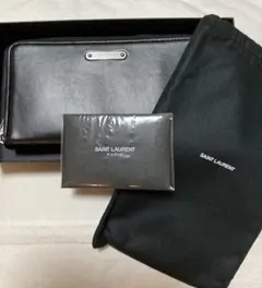 【美品】SaintLaurent PARIS レザー長財布