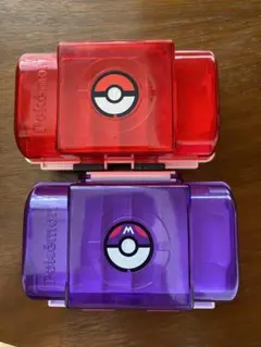 ポケモンメザスタケース 赤 紫 2色セット