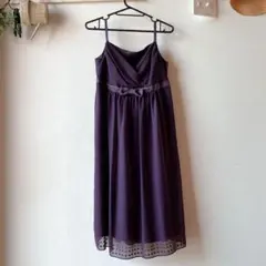 anysis パーティドレス　キャミソールワンピース　紫色