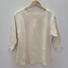 ユニクロ ワッフルTシャツ M/白 UNIQLO 5分袖