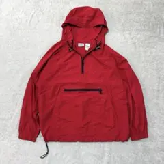 L.L.Beanアノラックパーカー レッド ドローコード赤XL エルエルビーンのサムネイル