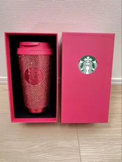 スターバックス ピンク ストーンタンブラー【ドリンクチケット付き】