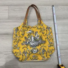 花柄トートバッグ イエロー