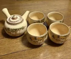 薩摩焼　茶器セット　急須1 湯呑4客セット