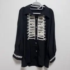 ナポレオンシャツ 古着 個性的 韓国