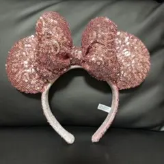 ミニーマウス風スパンコールカチューシャ