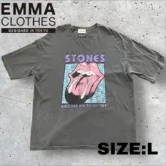 ローリングストーンズ Tシャツ エマクローズ L ヴィンテージ加工 EMMA